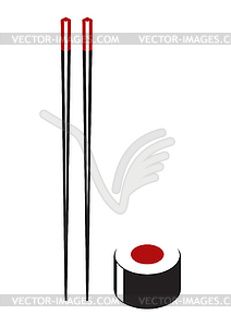 Simple sushi set - vector image