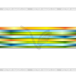 Abstract colorful glossy stripes background - vector image