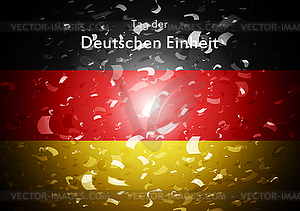 День германского единства абстрактного дизайна. Тэг дер - клипарт в векторном виде