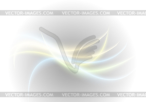 Abstract bright glowing waves background - vector clipart / vector image