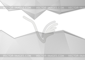 Grey tech abstract polygonal background - vector clipart