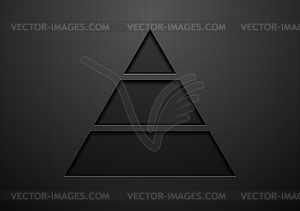 Abstract black geometric concept design - vector EPS clipart