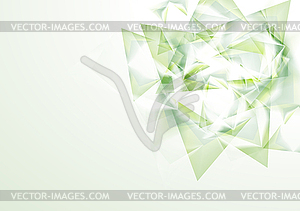Abstract green shapes - vector clip art