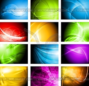 Collection of backgrounds - vector clipart / vector image