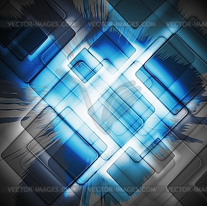 Grunge design with squares - vector clipart