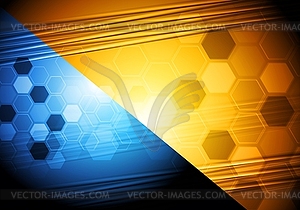 Vibrant tech background - vector image