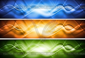 Bright banners - vector image