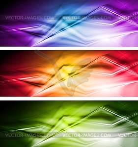 Bright banners - vector clip art