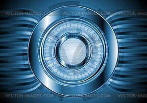 Dark blue hi-tech background. design - vector clipart