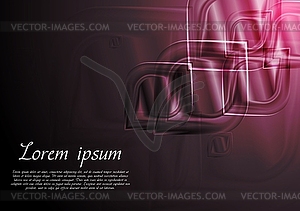 Dark design with abstract shapes - vector clipart