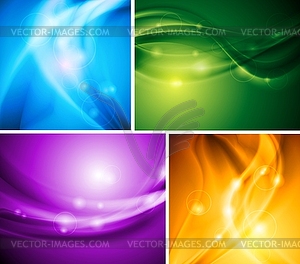 Colourful waves. template - vector clip art