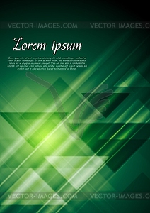 Bright green geometrical background - vector image