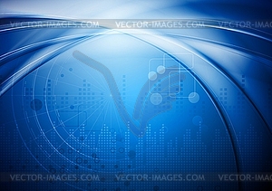 Bright blue design - vector clipart