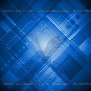 Blue technology background - vector image