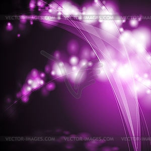 Dark abstract waves - vector image