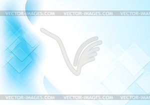 Colourful wavy tech background - vector image