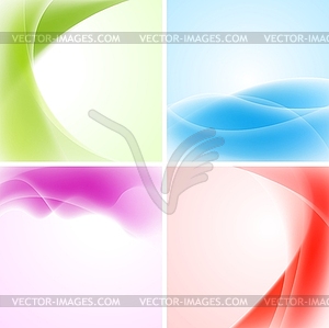 Colourful waves design - vector clipart