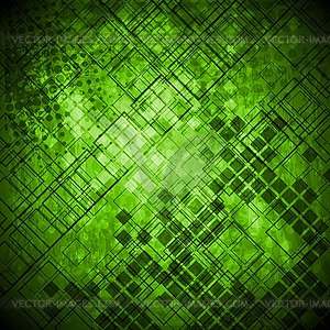 Abstract green grunge technical background - royalty-free vector clipart