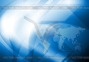 Abstract world map design - vector clipart