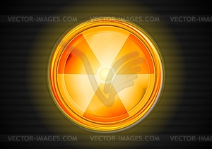 Nuclear radiation symbol - vector clipart