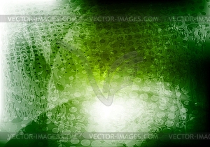 Green wavy grunge design - vector image