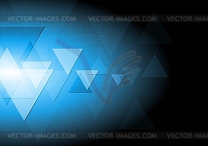 Dark blue tech background - royalty-free vector image