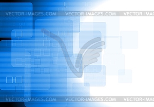 Blue tech background - vector clipart