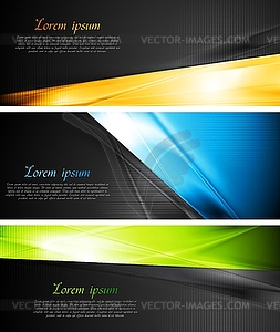 Vibrant banners - vector EPS clipart