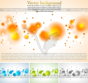 Abstract backgrounds with bubbles - stock vector clipart