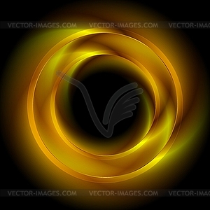 Vibrant abstract rings. logo - color vector clipart