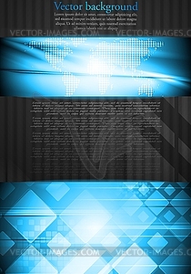 Vibrant tech business design - royalty-free vector clipart
