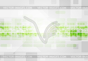 Colourful tech elements on grey background - vector image