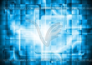 Blue technology background - vector clipart