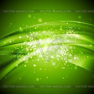 Shiny abstract waves - vector image