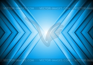 Bright blue tech background - vector clip art