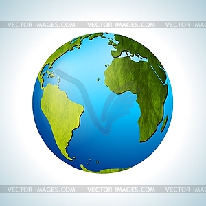 Grunge globe - vector clipart
