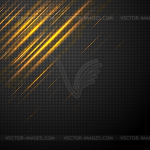 Shiny yellow abstract stripes - vector clip art