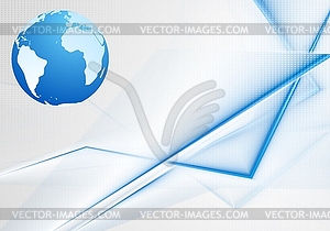 Bright background with globe - vector EPS clipart