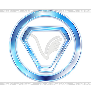 Blue elegant shape - vector clip art