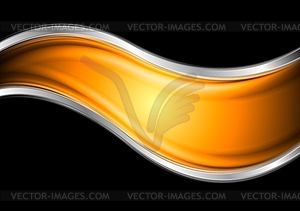 Colourful elegant waves - vector image