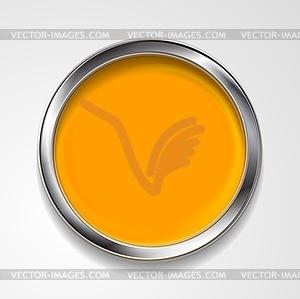 Round shape with silver frame - vector image