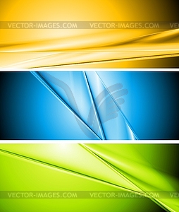 Colourful abstract banners - vector image