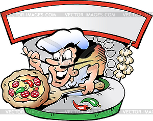 Italian Pizza House - vector clip art