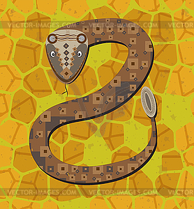 Rattlesnake - vector EPS clipart