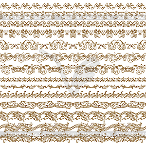 Horizontal elements decoration - vector clipart