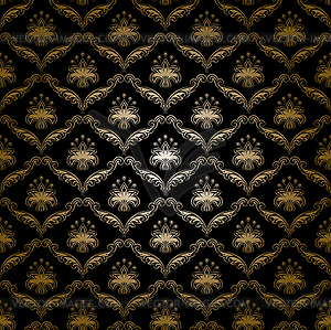 Damask seamless floral pattern - vector image