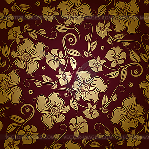 Seamless floral pattern - vector image