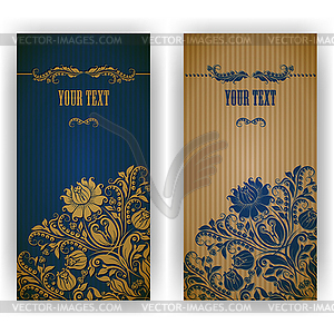 Template design for invitation - vector clipart