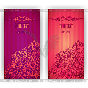 Template design for invitation - vector image