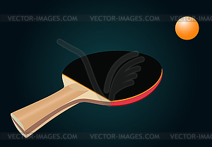 Racket for table tennis - vector image